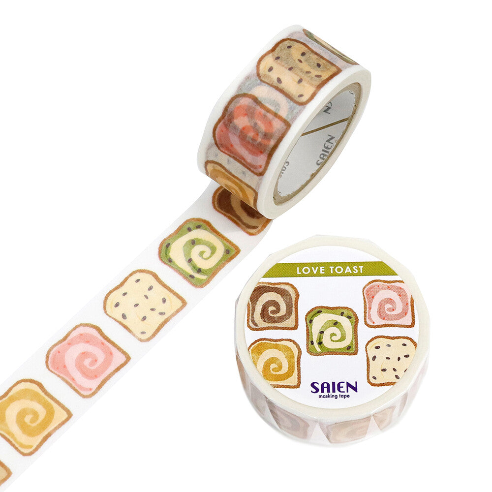 SAIEN Love Toast Washi Tape - Swirls