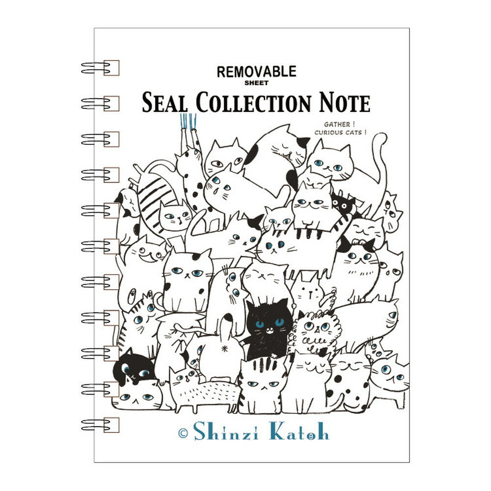 SHINZI KATOH Reusable Sticker Book - Cat Hill