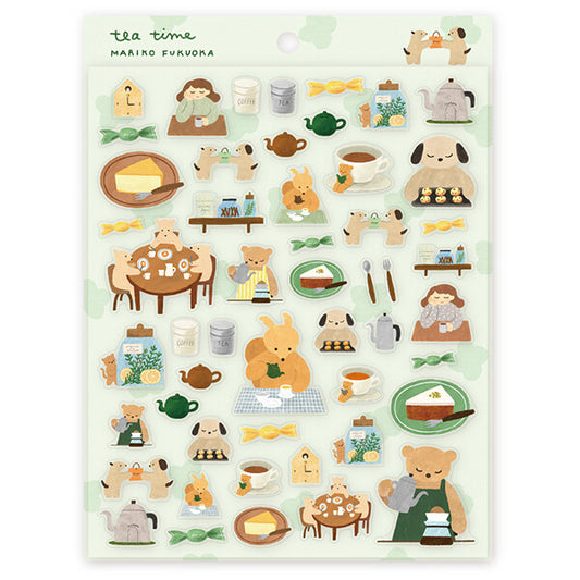 Cozyca Mariko Fukuoko Stickers - Tea Time