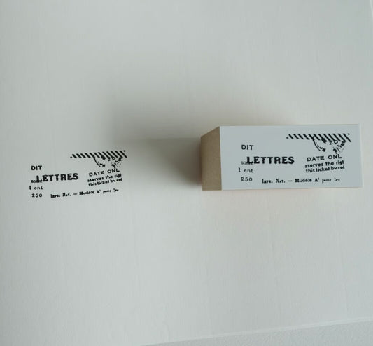 YOHAKU Rubber Stamp Tickets S-090