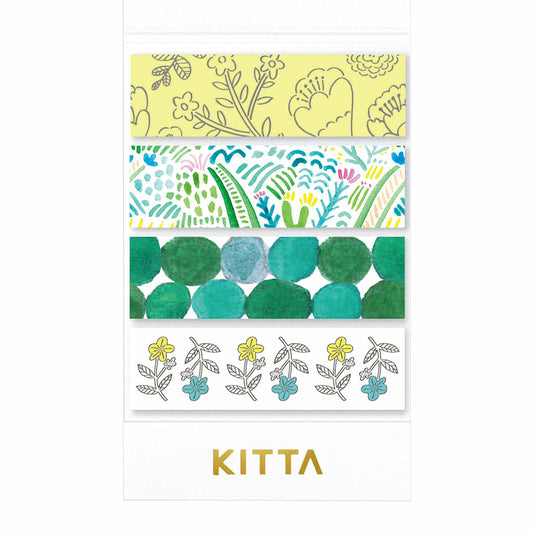 King Jim Kitta Portable Washi Tape - Plants Reprinted Edition