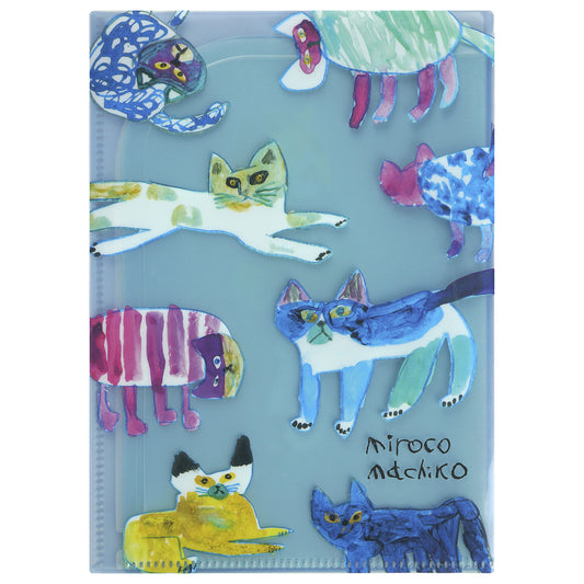 Greeting Life Inc. Miroco Machiko Cat 6 Pocket A5 File Folder