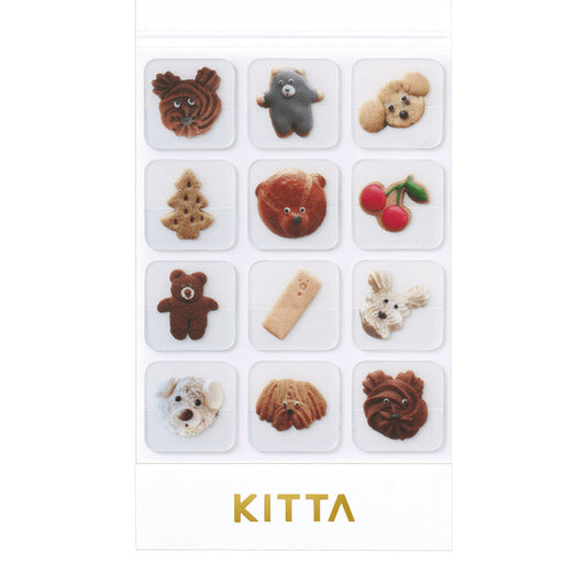 King Jim Kitta Portable Clear Tape Stickers - Cookies