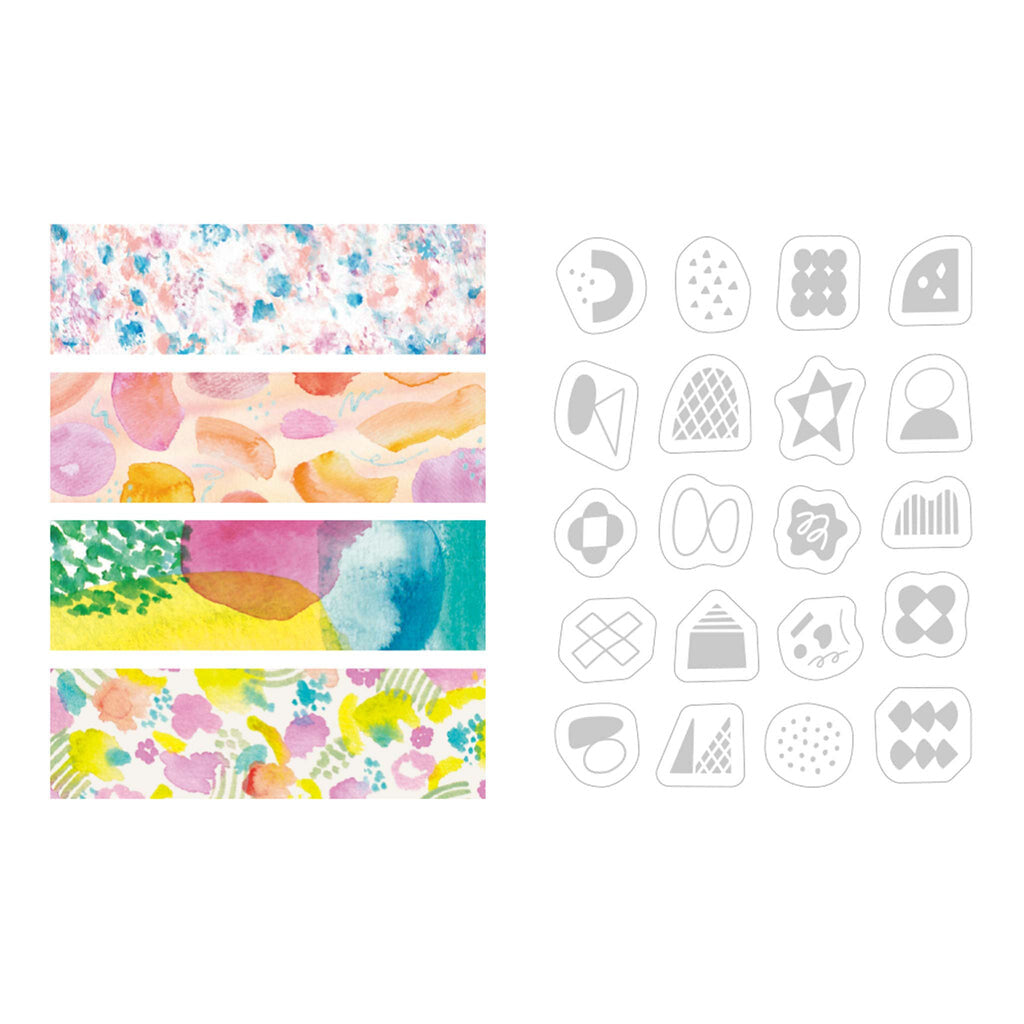 King Jim Kitta Portable Washi Tape - Watercolor