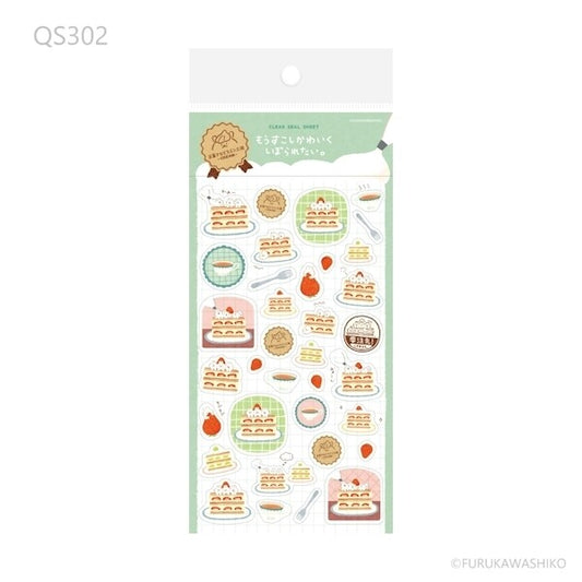 Furukawa Shiko Sticker Sheet - Animal Sweets Shop Rabbits