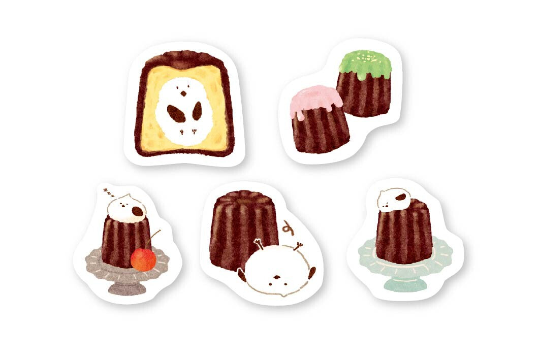 Furukawa Shiko Boxed Sticker Flakes -Animal Sweets Shop Bird