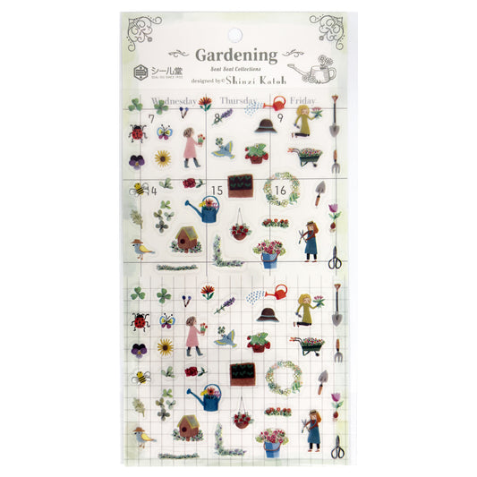 SHINZI KATOH Sticker Sheet - Gardening