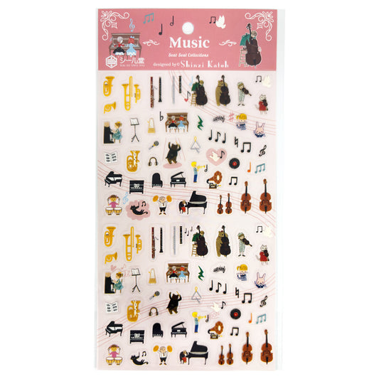 SHINZI KATOH Sticker Sheet - Music