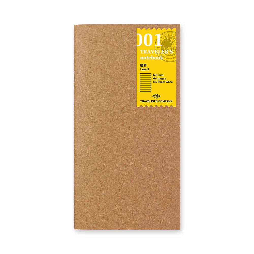 TRAVELER'S notebook Regular Size 001 Lined Notebook Refill