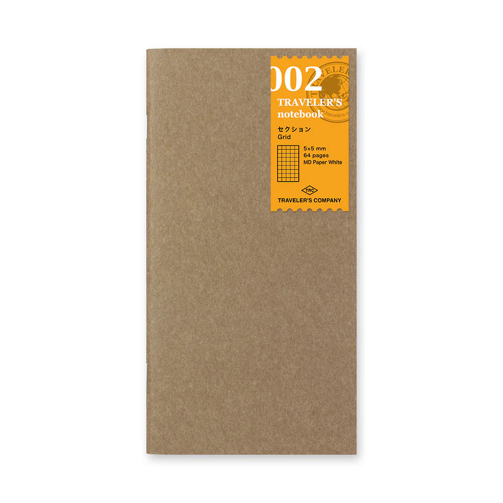 TRAVELER'S notebook Regular Size 002 Grid Notebook Refill