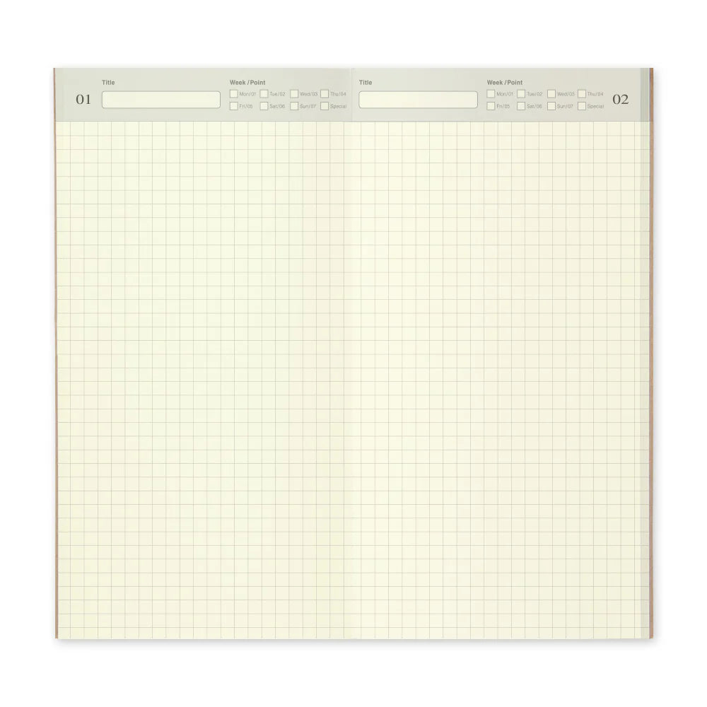 TRAVELER'S notebook Regular Size 005 Free Diary Daily Refill