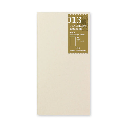 TRAVELER'S notebook Regular Size 013 Lightweight Paper Refill