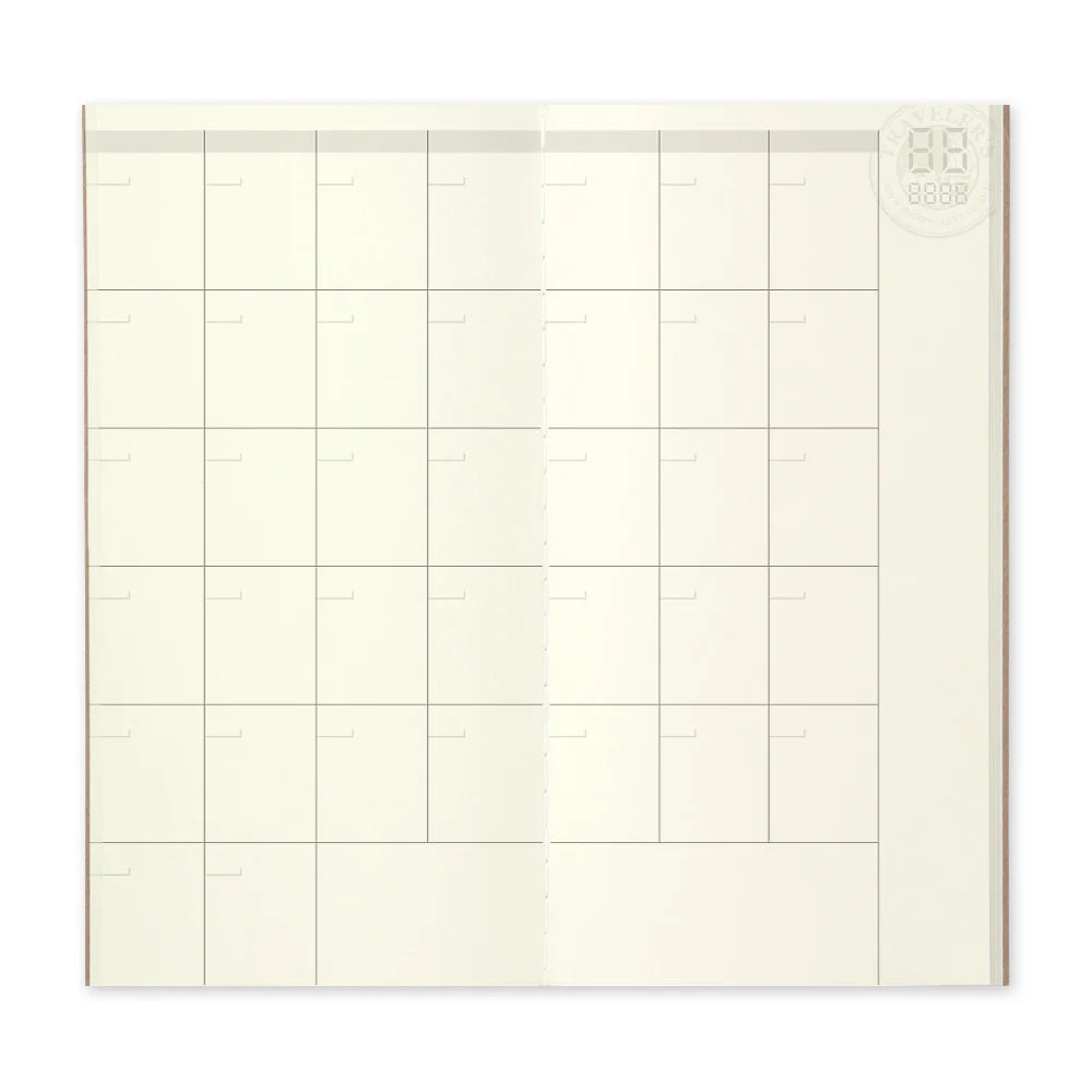 TRAVELER'S notebook Regular Size 017 Free Diary (Monthly)