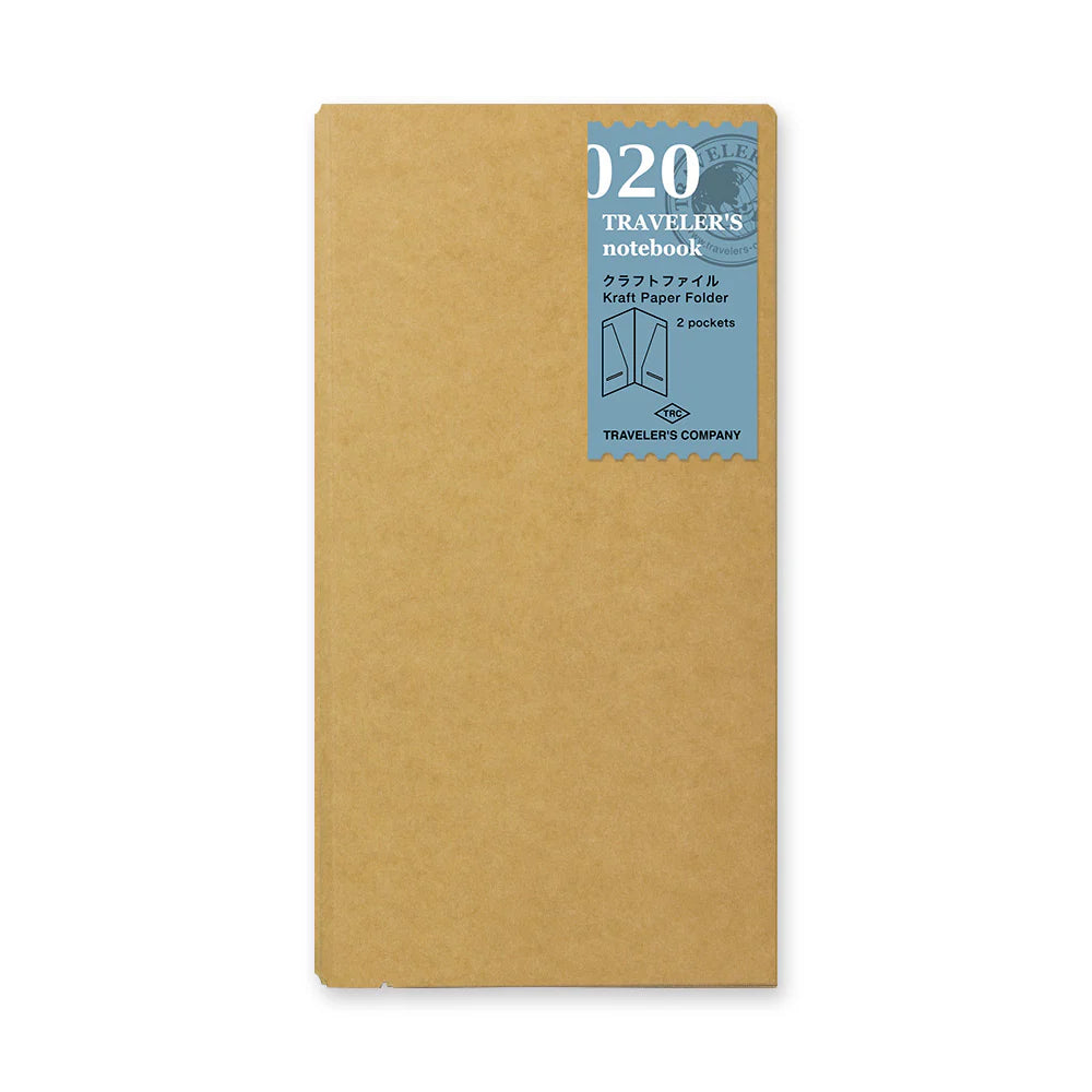 TRAVELER'S notebook Regular Size 020 Kraft Paper Folder Refill