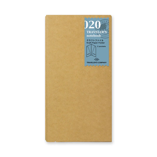 TRAVELER'S notebook Regular Size 020 Kraft Paper Folder Refill