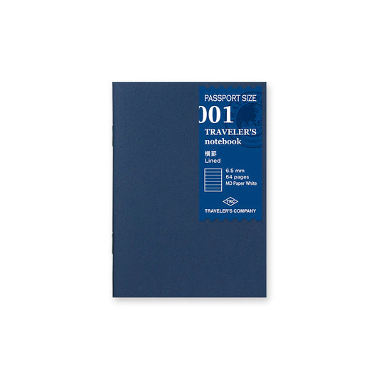 TRAVELER'S notebook Passport Size 001 Lined Notebook Refill