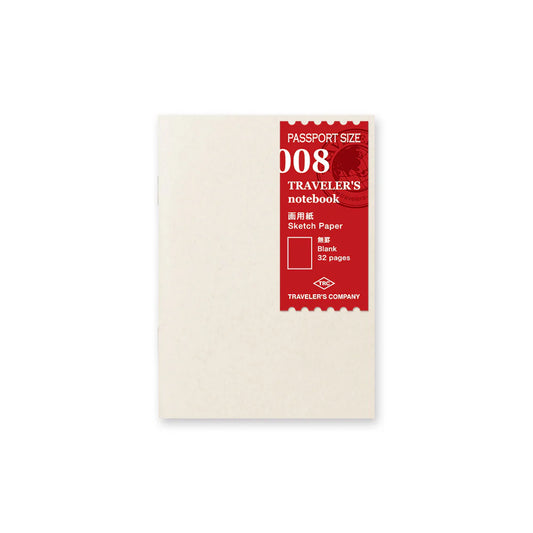 TRAVELER'S notebook Passport Size 008 Sketch Paper Refill