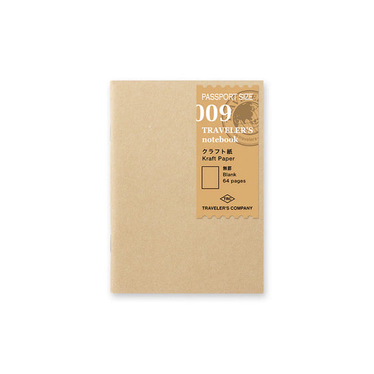 TRAVELER'S notebook Passport Size 009 Kraft Paper Refill