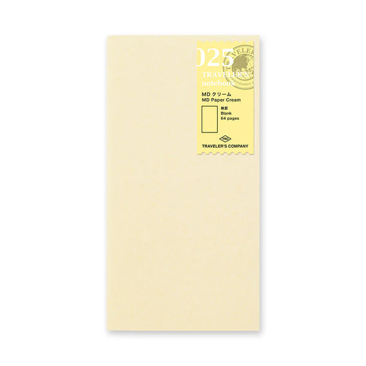 TRAVELER'S notebook Regular Size 025 MD Paper Cream Refill