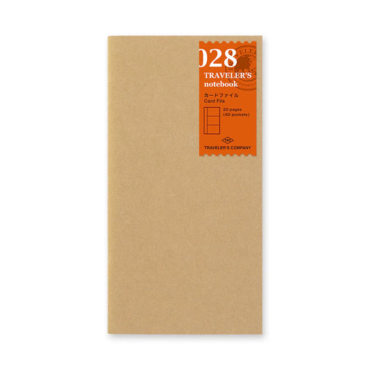 TRAVELER'S notebook Regular Size 028 Card File Refill