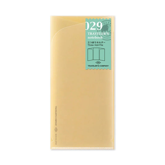 TRAVELER'S notebook Regular Size 029 Three Fold File Refill