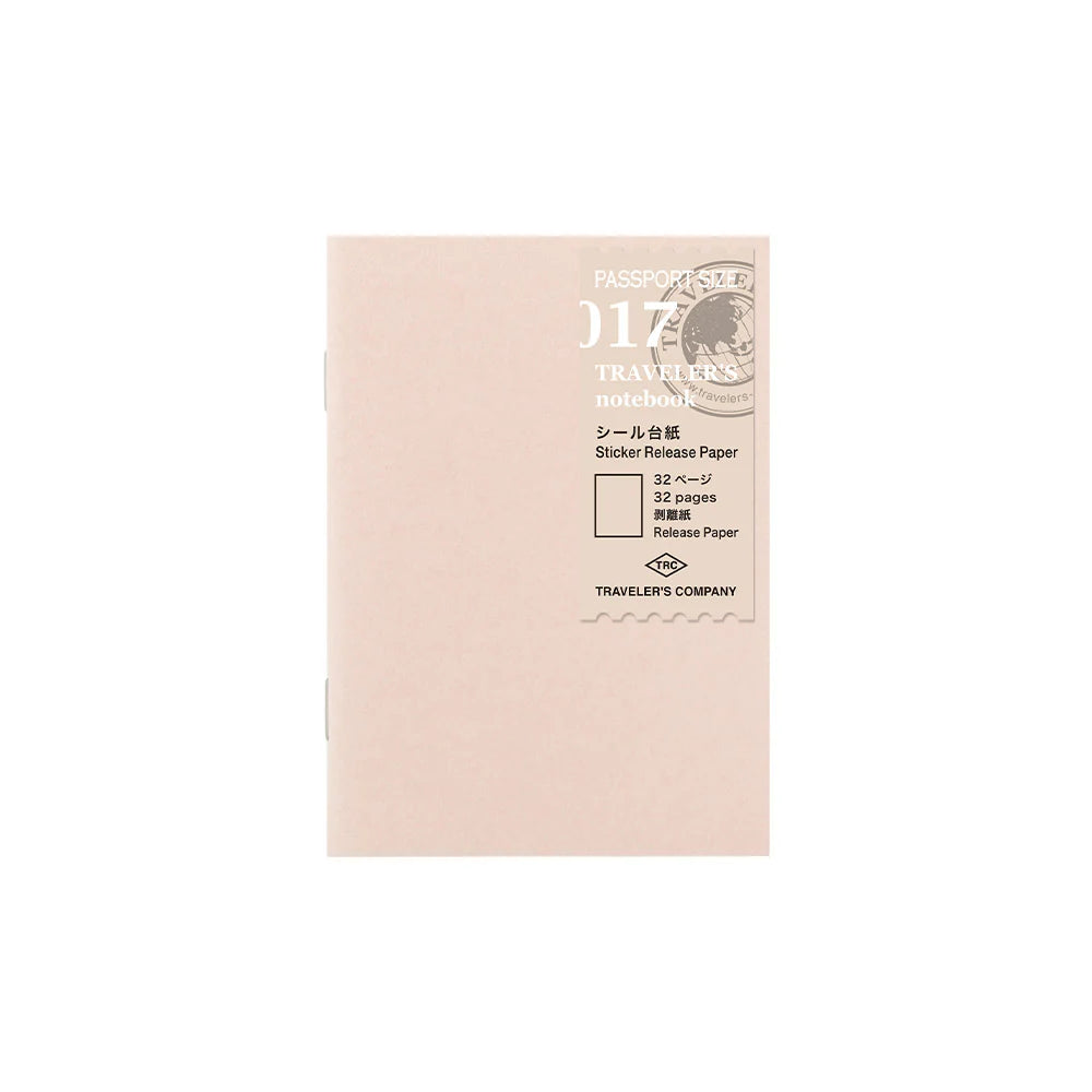 TRAVELER'S notebook Passport Size 017 Sticker Release Paper Refill
