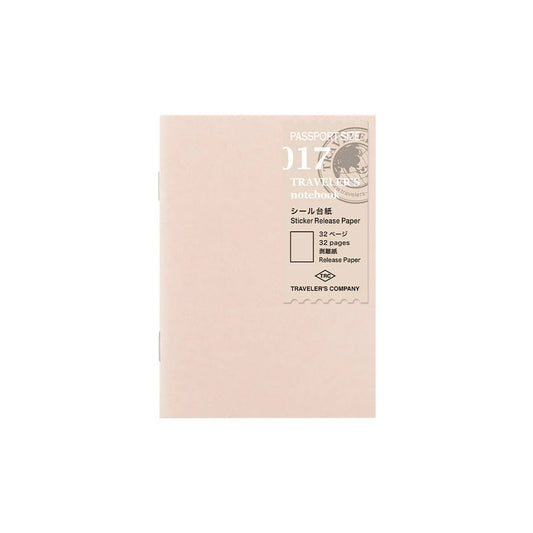 TRAVELER'S notebook Passport Size 017 Sticker Release Paper Refill