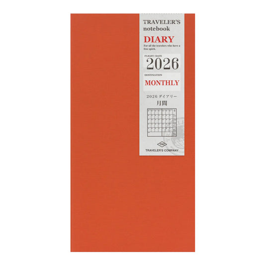 PRE-ORDER TRAVELER'S notebook 2026 Monthly Diary - Regular Size