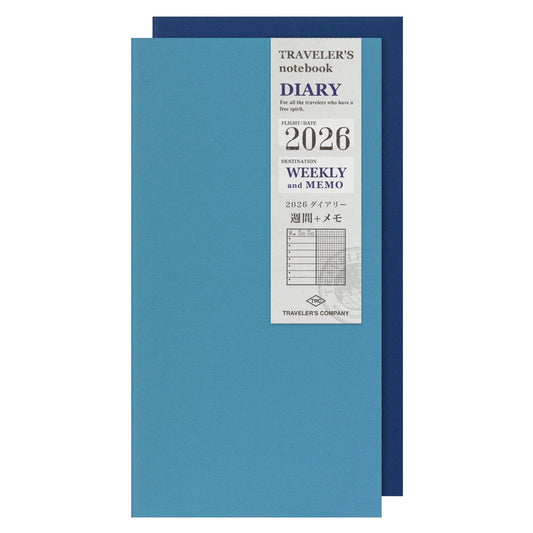PRE-ORDER TRAVELER'S notebook 2026 Weekly + Memo - Regular Size