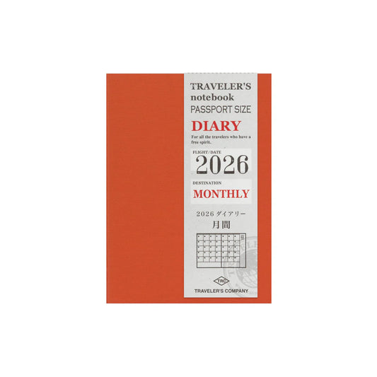 PRE-ORDER TRAVELER'S notebook 2026 Monthly Diary - Passport