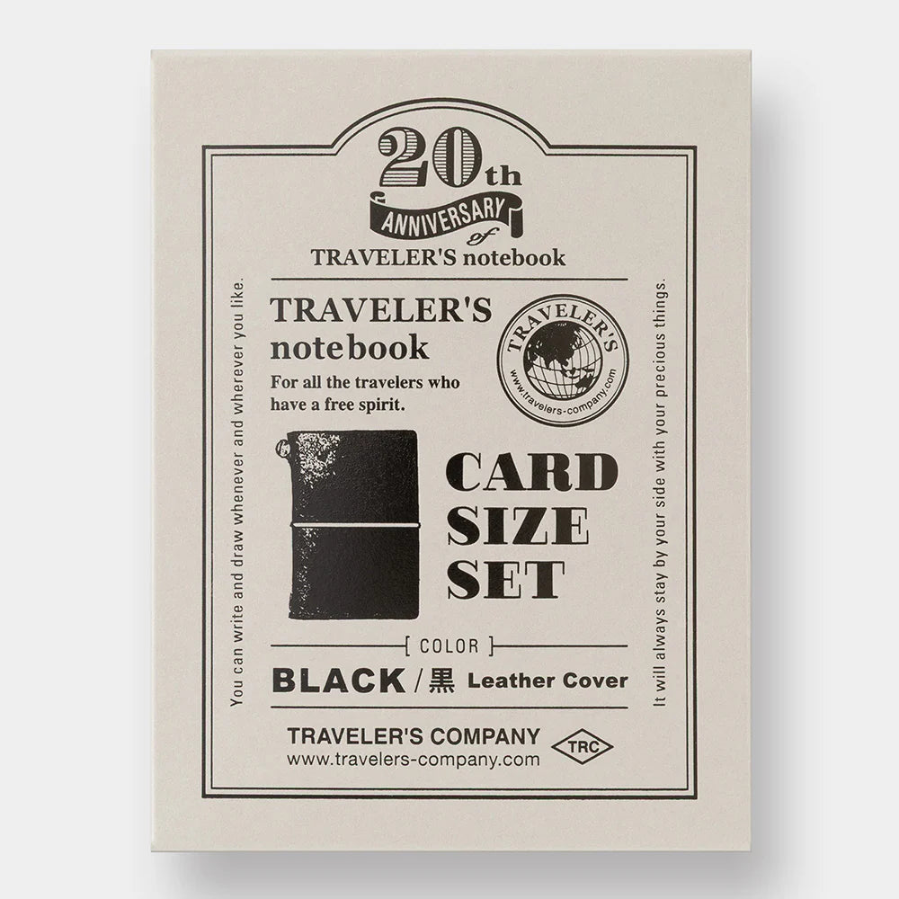 TRAVELER'S COMPANY 20th Anniversary Black Card Size Set
