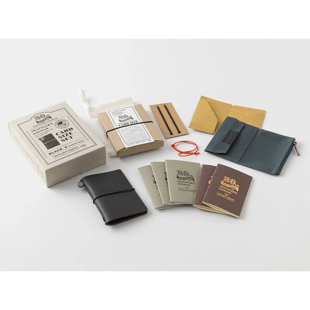 TRAVELER'S COMPANY 20th Anniversary Black Card Size Set
