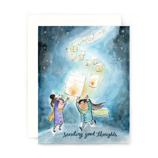 Le Petit Elefant Greeting Card - Sending Good Thoughts