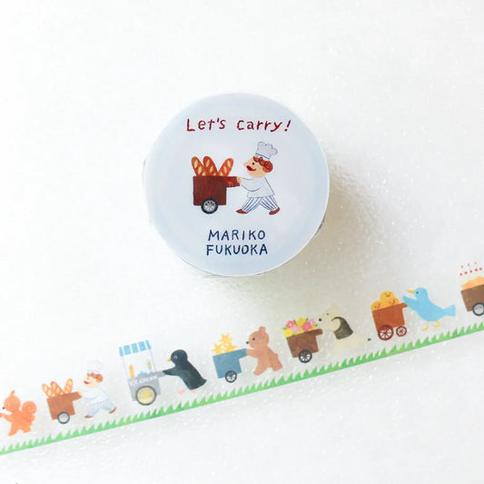 Cozyca x Mariko Fukuoka PET Tape - Let's Carry
