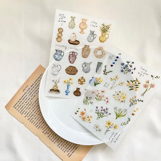 Pion Transfer Stickers - Floral