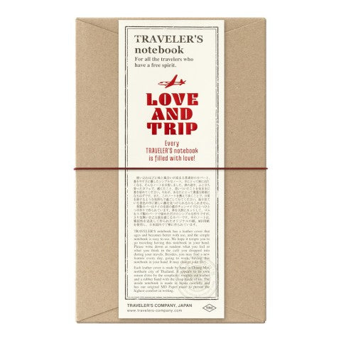 TRAVELER'S notebook Limited Edition LOVE AND TRIP Regular Red