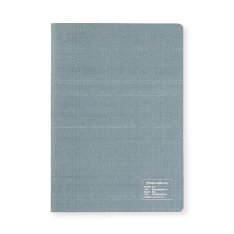 Kleid A5 2mm Grid Notebook - Grey Cover with White Paper