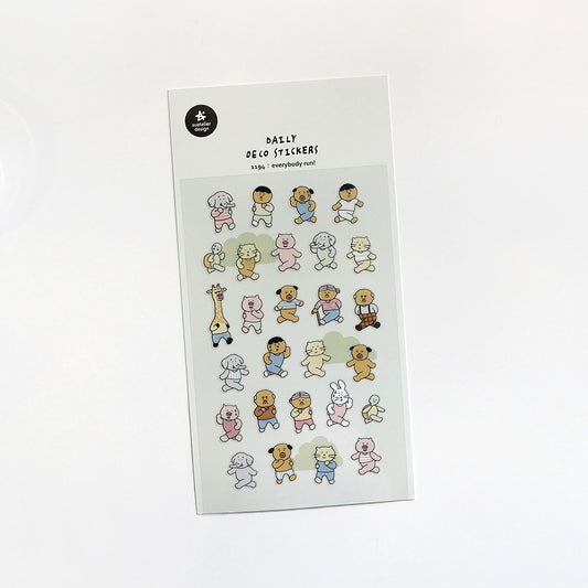 Suatelier Everybody Run Sticker Sheet