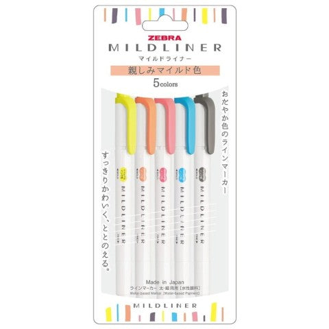 Zebra Mildliner Double Sided  Highlighter - Happy