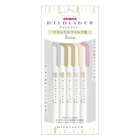 Zebra Mildliner Double Sided  Highlighter - Natural
