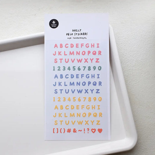 Suatelier Handwriting 4 Sticker Sheet