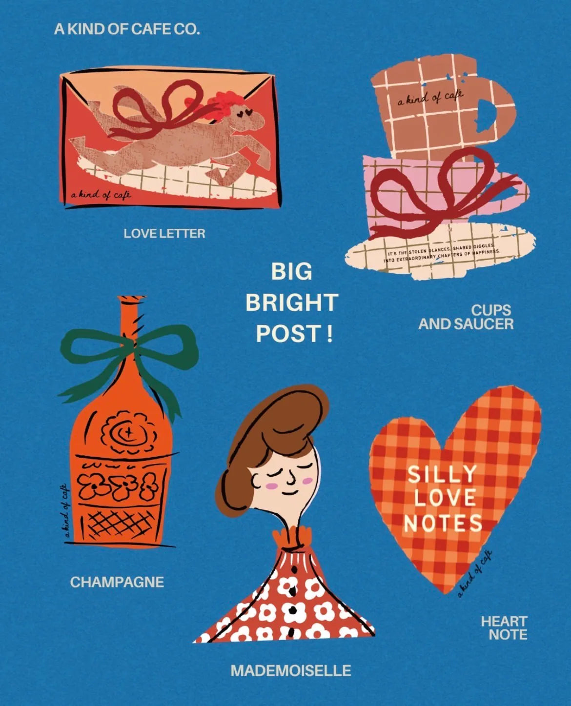 a kind of cafe Big Bright Post! Postcards - 21 Designs to Choose From