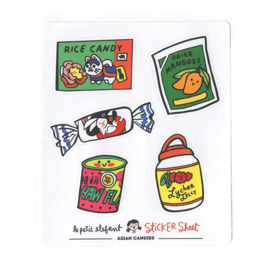 Le Petit Elefant Vinyl Sticker Sheet - Asian Candies