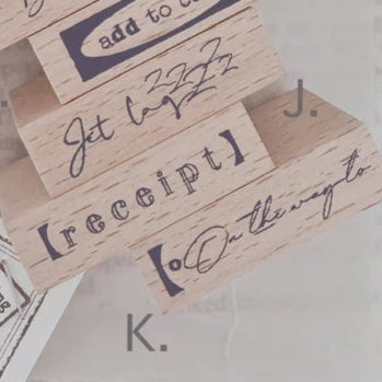 Journal Pages Rubber Stamp - Where to Next?