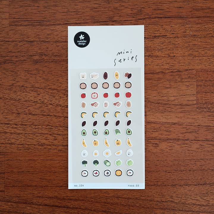 Suatelier Deco Food 03 Mini Series Stickers