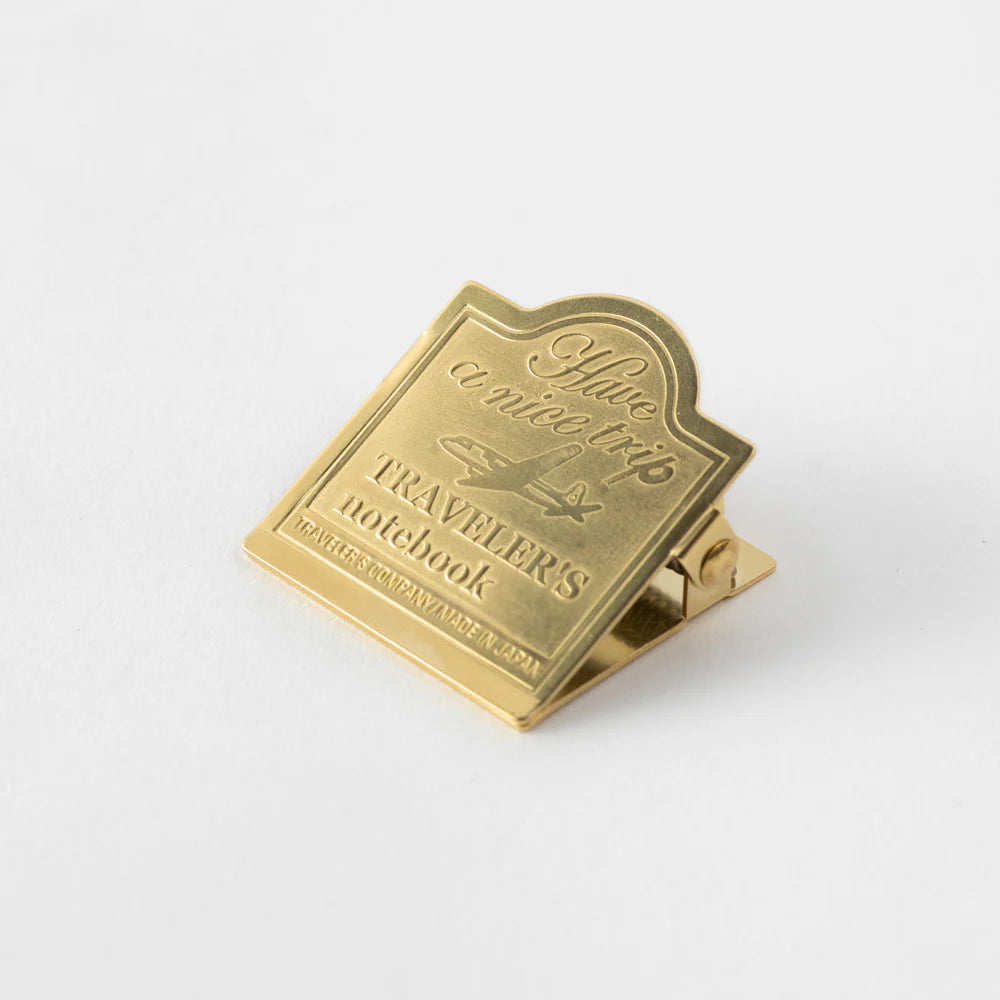 TRAVELER'S notebook 030 Brass Clip - Airplane