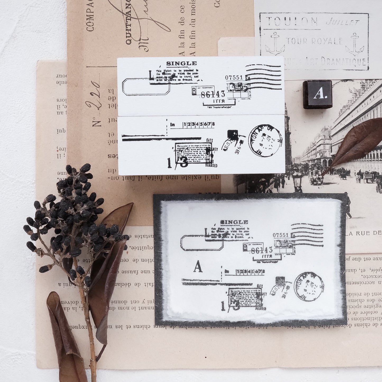 Stationery Instinct Rubber Stamp Sets - Frame Combination