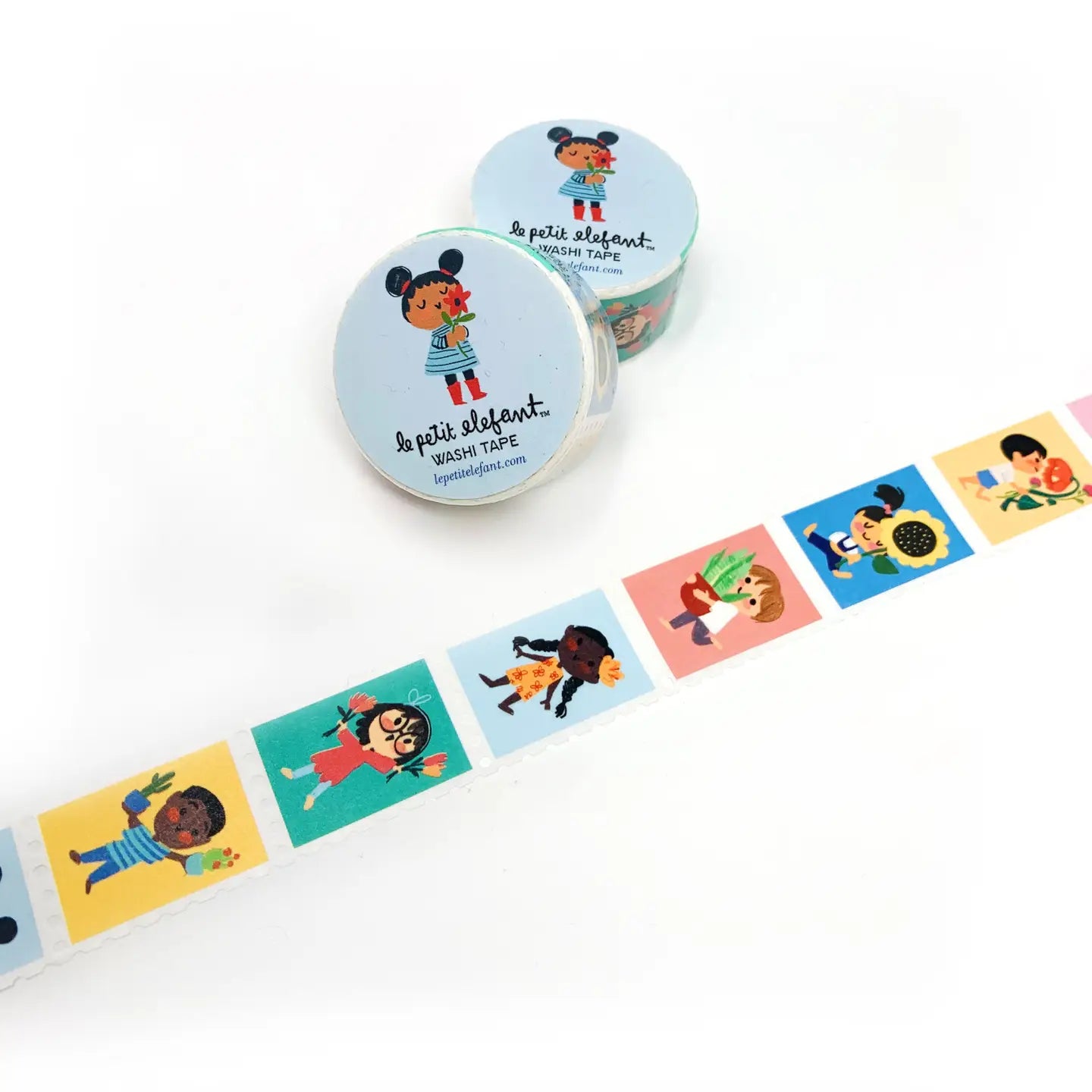 Le Petit Elefant Washi Tape - Kids and Flowers