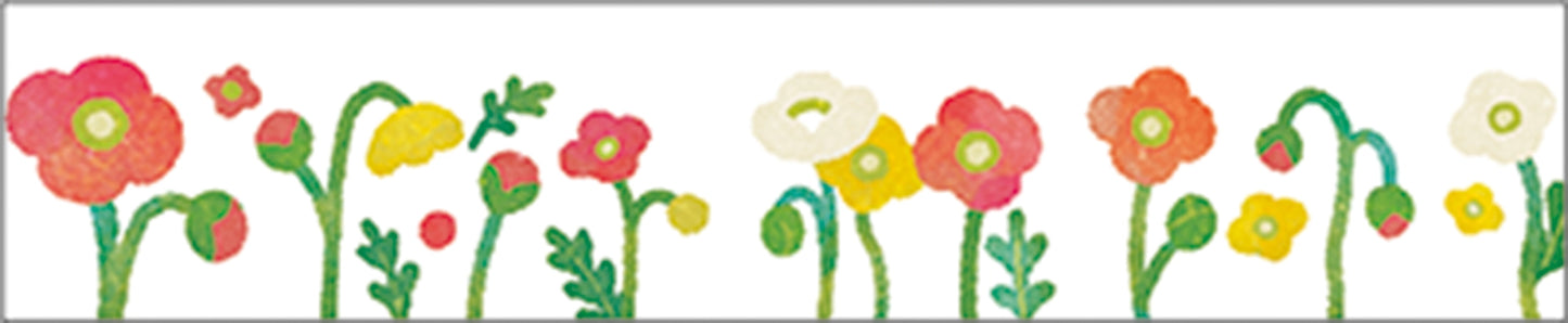 King Jim Hitotoki Soda Transparent Masking Tape - Poppy