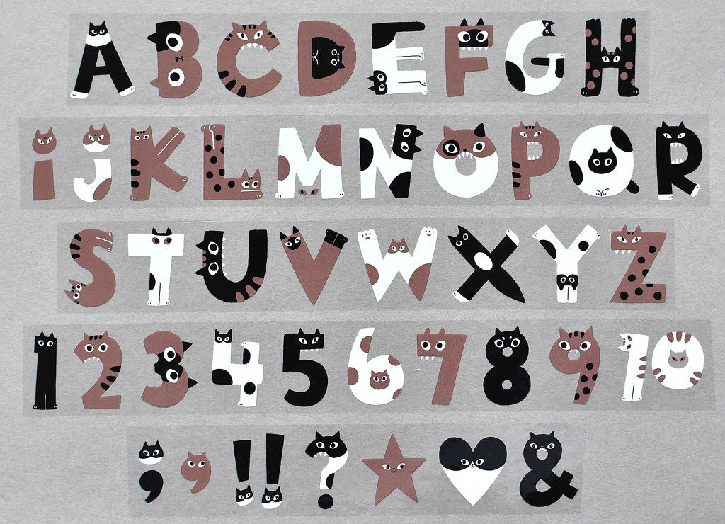 the cats SESAME & PEANUT PET Tape - Alphacats (Loops Only)